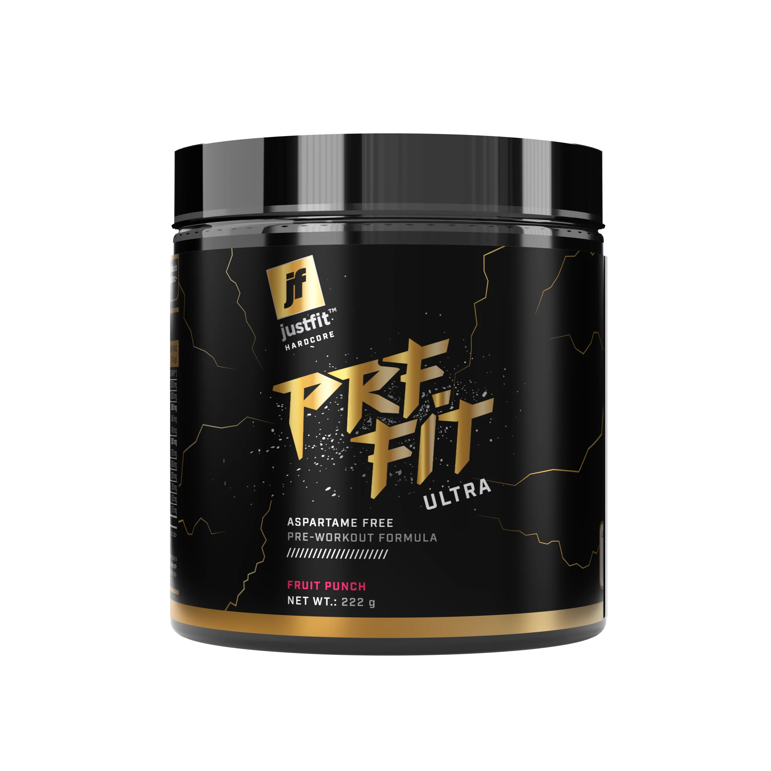 B2B Nutricon24 | JUSTFIT HARDCORE PRE FIT ULTRA 400MG CAFFEINE 222g