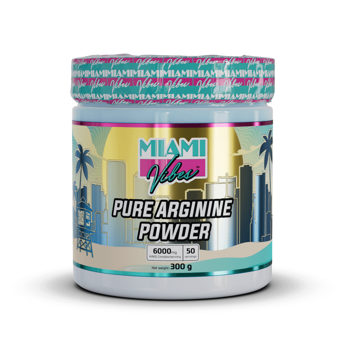MIAMI VIBES - PURE ARGININE POWDER 300G - B2B Nutricon24